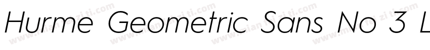 Hurme Geometric Sans No 3 Light字体转换